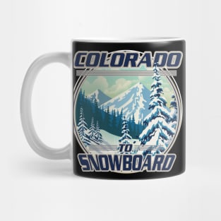 Colorado To Snowboard logo Mug